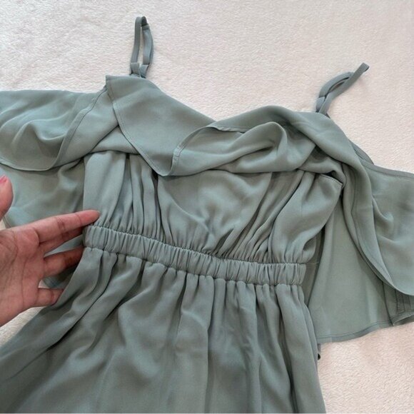 Show Me Your Mumu Caitlin Ruffle Flutter Maxi Formal Dress Size XS - Picture 8 of 12